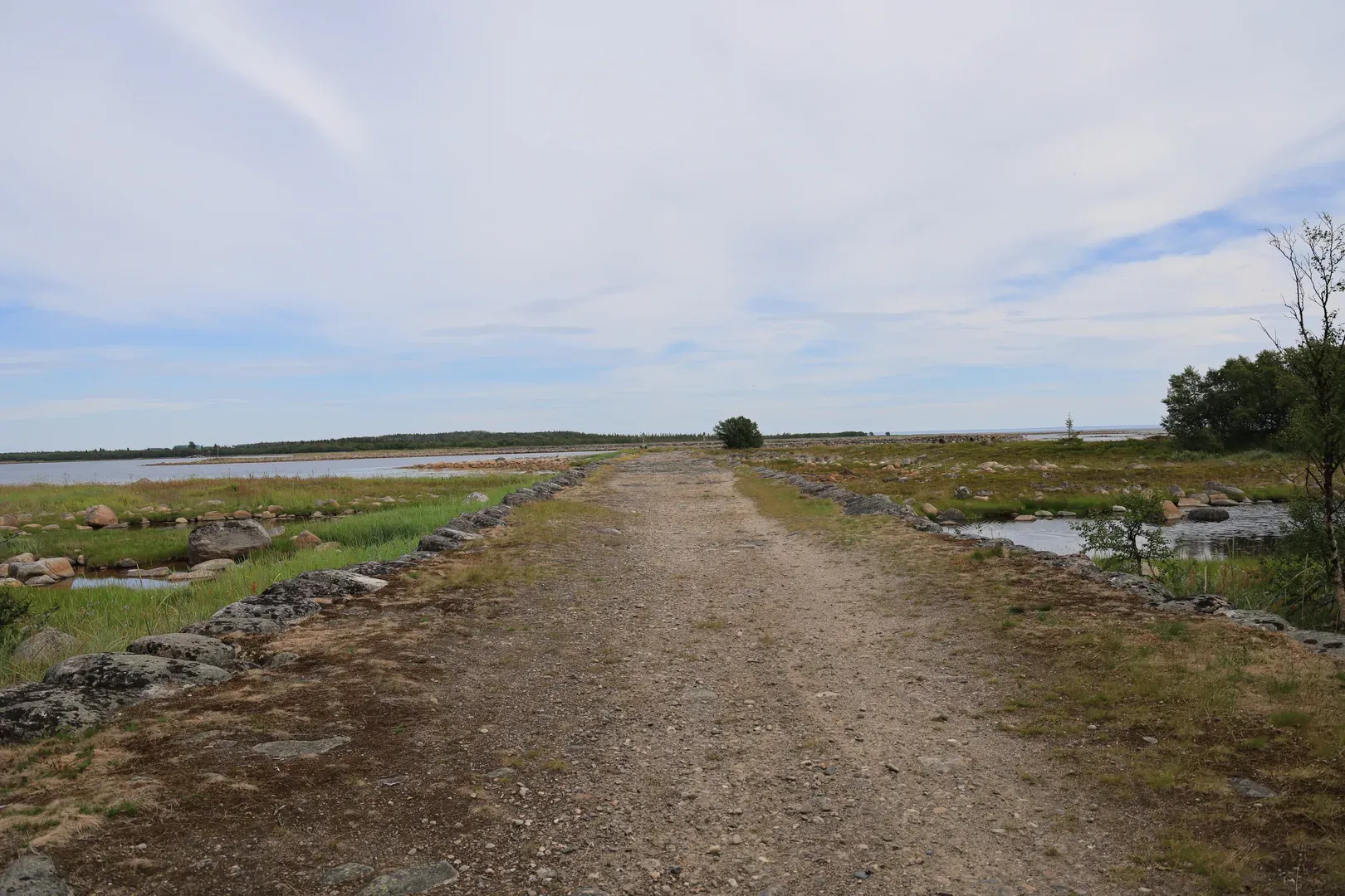 The road to the eastern seashore and the causeway. That road was built before cars were a thing.