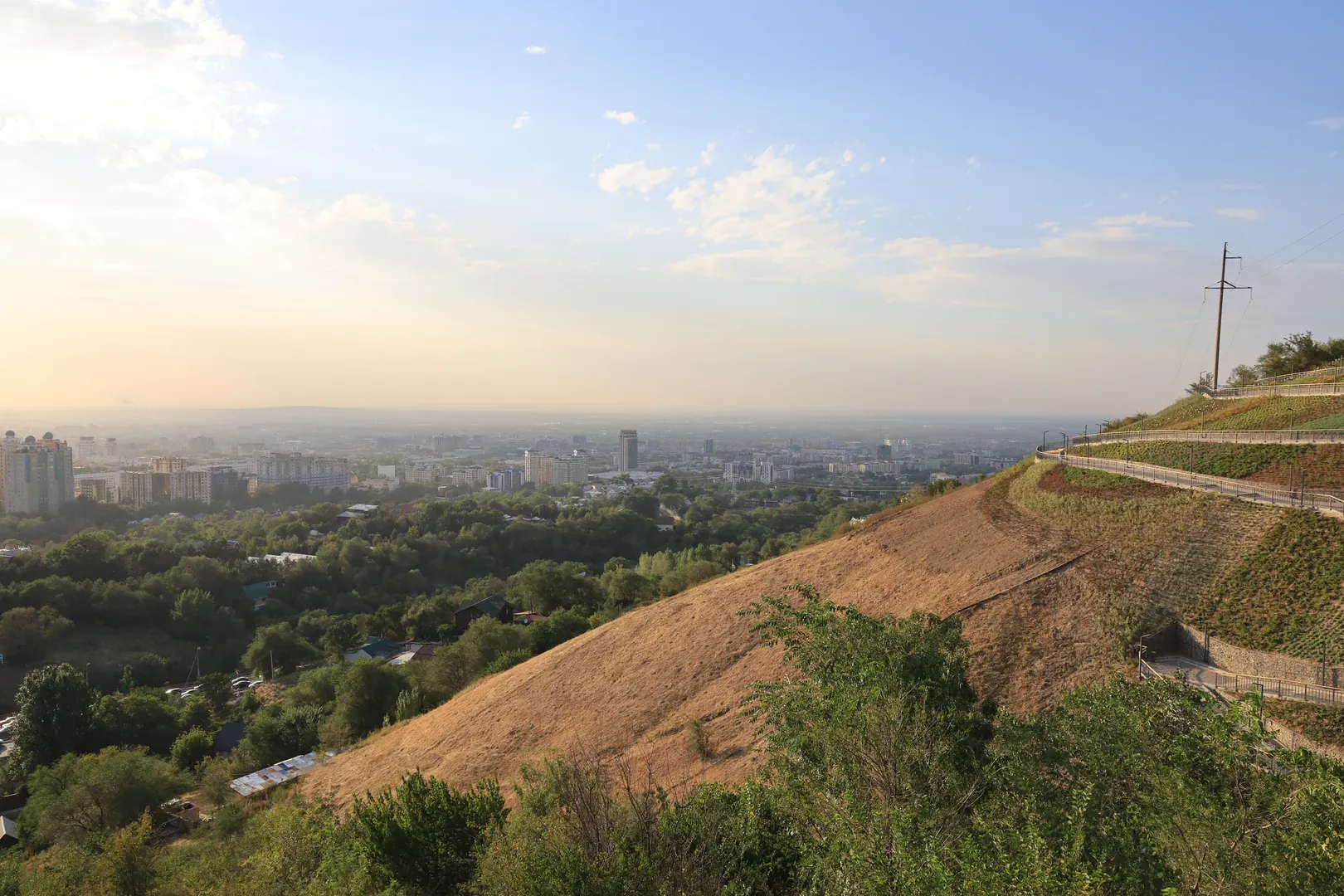 A view to the north-west from Köktöbe hill.
