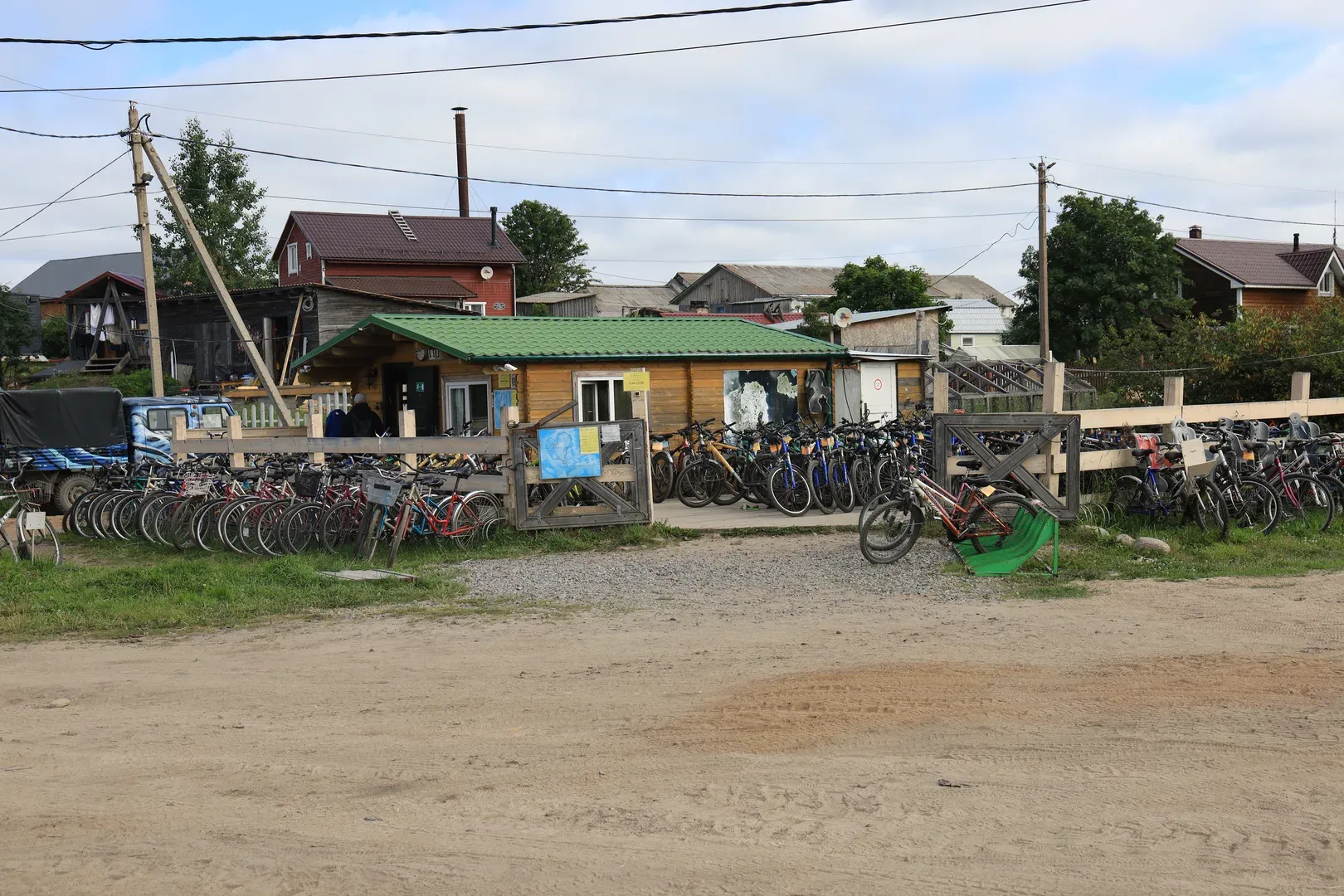 A bike rental. I was surprised that all of those bicycles were in excellent condition. We rented bikes to try to go around the northern part of the island. We overestimated our strength, and the roads were so flooded that you'd have to carry the bicycle on yourself. But I can recommend renting a bicycle if you need one.
