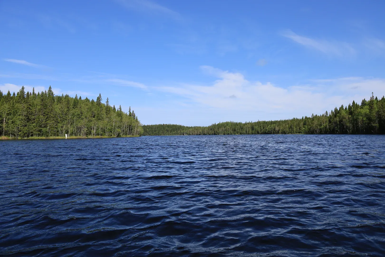 A typical view of the lake.
