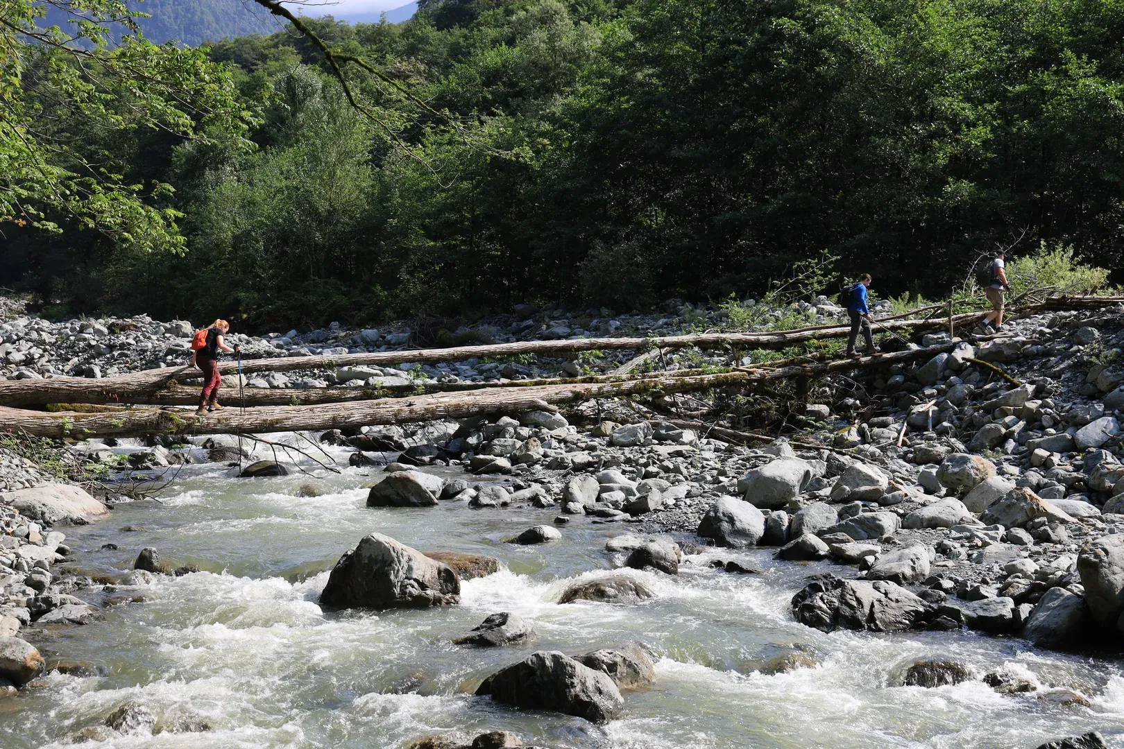I was told this bridge was not here some years ago. Nevertheless, it was safe enough to cross the river without any trouble.